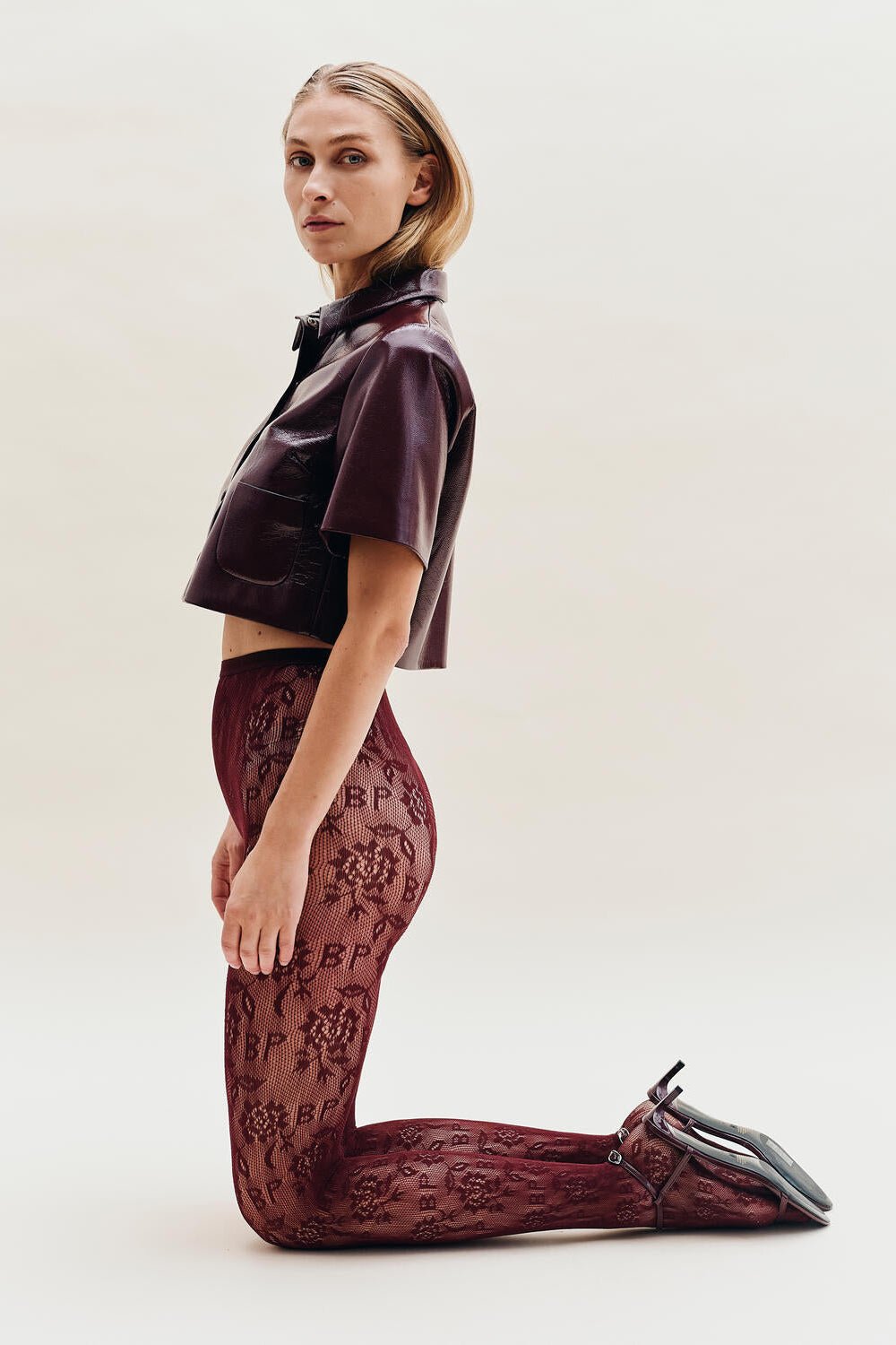 Laci strømpebukser - bordeaux